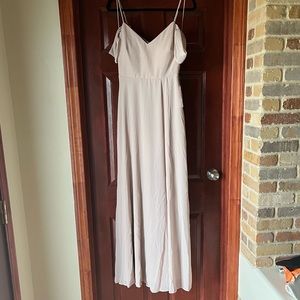 Birdy Grey Taupe Devin Chiffon Convertible Bridesmaid Dress
